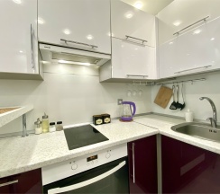 "Purple Studio" Квартира-студио (Метро Ленинский проспект/Автово, 10 минут на транспорте) в Rauktis apartments