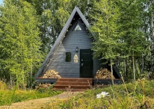 Дом A-frame с чаном в Urman Camp