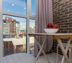 мини-студия стандарт с панорамным балконом для 1 гостя (центр, ул. Сакко, 24, "Vivaldi"), 416 в Viva aparts