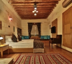 Двухместный люкс Улучшенный с террасой и джакузи двуспальная кровать в La Casa Cave