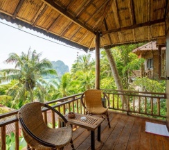 Бунгало с видом на море в Railay Garden View Resort