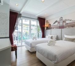 Двухместный номер Deluxe с балконом 2 отдельные кровати в White Ivory Bed & Breakfast