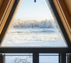 Дом древесный люкс с банным чаном №6. Первая линия. Можно с собаками в Трофимов Берег