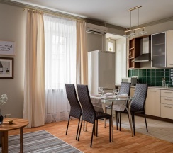 1-комнатные апартаменты студия в Kvart-Hotel (Кварт-Отель) на улице Тимура Фрунзе