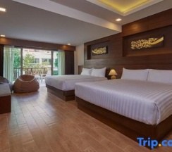 Трёхместный семейный номер Standard с видом на город в The AGATE Pattaya Boutique Resort