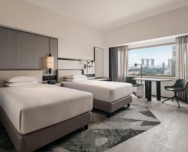 Двухместный номер Deluxe с видом на город 2 отдельные кровати в Hilton Singapore Orchard
