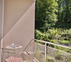 207 Двухместный  улучшенный номер с двухспальной кроватью и балконом в Курортная жизнь