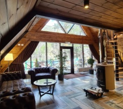 Двухместное шале Premium (двуспальная кровать) в Eco village