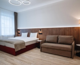 Номер улучшенный с 1 двуспальной кроватью в Amati Kazan Hotel