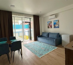 ПОЛУЛЮКС с патио и видом на бассейн в Santorini Family Club