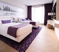 Двухместный люкс Deluxe c 1 комнатой с видом на город (2 отдельные кровати) в Mercure Barsha Heights