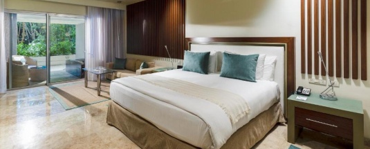 Двухместный полулюкс Nikte с видом на сад двуспальная кровать в Paradisus Playa del Carmen – Riviera Maya - All Inclusive
