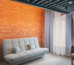 Duplex Suite (Двухъярусный номер с одной двуспальной кроватью и одним раскладывающимся диваном) в Turris Hotel Lubyansky