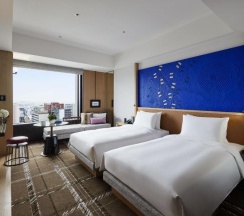 Двухместный номер с видом на город 2 отдельные кровати в Hyatt Centric Kanazawa