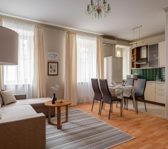 1-комнатные апартаменты студия в Kvart-Hotel (Кварт-Отель) на улице Тимура Фрунзе