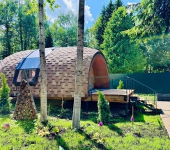 Четырёхместный номер Deluxe с красивым видом из окна в Домики