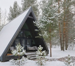 № 15 A-Frame 77 m2 с камином, кондиционером и террасой (оснащение дома см. Подробнее) в Les holidays