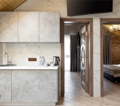 Апартаменты с балконом и видом на горы в Stellar collection chalet, Krasnaya Polyana