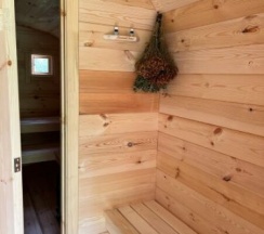 Дом A-frame с квадро-баней в 4 сезона