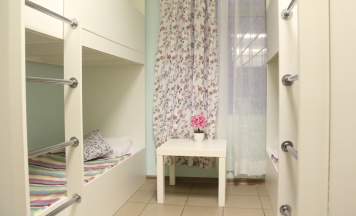 Кровать в общем номере с красивым видом из окна 3 двухъярусные кровати в Мариинск