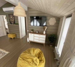 Коттедж с красивым видом из окна в Бали