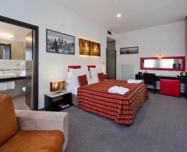 Двухместный люкс двуспальная кровать в Hotel Prague Inn