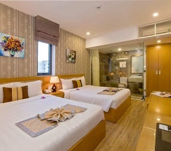 Двухместный номер Deluxe с видом на город 2 отдельные кровати в Helios Boutique Hotel & Spa