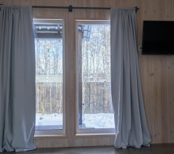 Коттедж премиум с 1 двуспальной кроватью в Лесной переулок