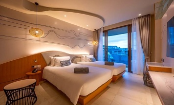 Двухместный полулюкс Pool Access 2nd Floor 2 отдельные кровати в Отель Metadee Concept Hotel