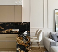 Cartier номер с био камином 30 этаж в Heaven Apartments