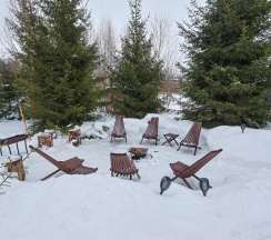 Коттедж Куско с панорамной баней для 6-ти гостей в Rodioncevo Eco Village