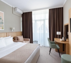 Номер стандарт с 1 двуспальной кроватью МГН в blije