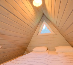 Дом A-frame с чаном в Urman Camp