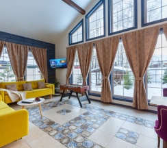 Коттедж《Хьюгге》 с сауной и купелью "Фурако" (расположен в Логиново) в Сканди хаус