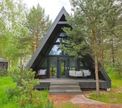 № 15 A-Frame 77 m2 с камином, кондиционером и террасой (оснащение дома см. Подробнее) в Les holidays