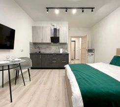 Апартаменты-студио в ЖК "ArtLine" (метро Старая деревня 5 мин.пешком) в Rauktis apartments