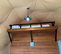 Геокупол с 1 двуспальной кроватью в Family Park