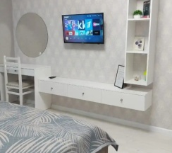 Двухместные апартаменты c 1 комнатой (двуспальная кровать) в Квартира уютная в спальном районе