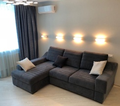 Апартаменты с гостиной и спальней с двуспальной кроватью в Sibgat Apartments