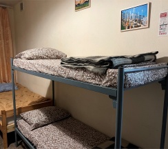 Кровать в 6-местном семейном номере в В Питере жить