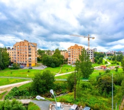 Студия с красивым видом из окна в Апартаменты Welcome Karelia  Riverside в Центре
