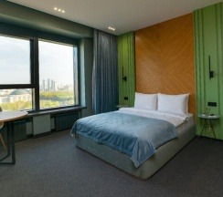 Апартамент 8 Двухместный Полулюкс с роскошным видом на Парк Победы (с душем) в Ap-in aparts