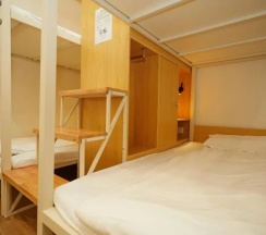 Кровать в общем номере (женский номер) (общая ванная комната) в Meego Qingwen Hotel