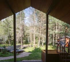 Дом с камином, сауной и купелью (до 8 гостей) ТРООДОС в Berloga Country Resort