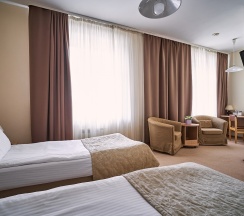 Cтандарт с двумя раздельными кроватями в Центральный by USTA Hotels