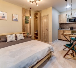 Комфортный номер-студия с удобствами и мини-кухней в Ecolife hotel