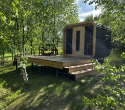 Коттедж Шон с панорамной баней для 7-ми гостей в Rodioncevo Eco Village