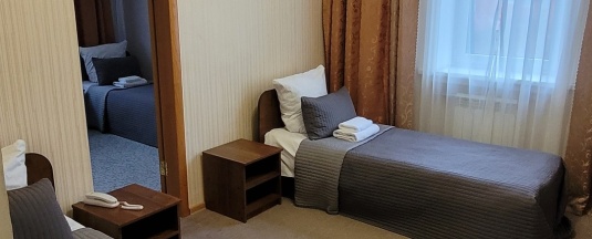 Стандартный четырехместный номер с односпальными кроватями в Речная долина
