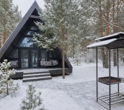 № 15 A-Frame 77 m2 с камином, кондиционером и террасой (оснащение дома см. Подробнее) в Les holidays