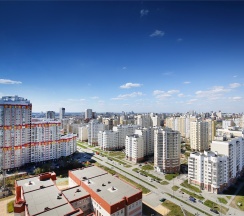 ул. Союзная 27 - этаж 21 с прекрасным видом на город в Rooms-Eкб